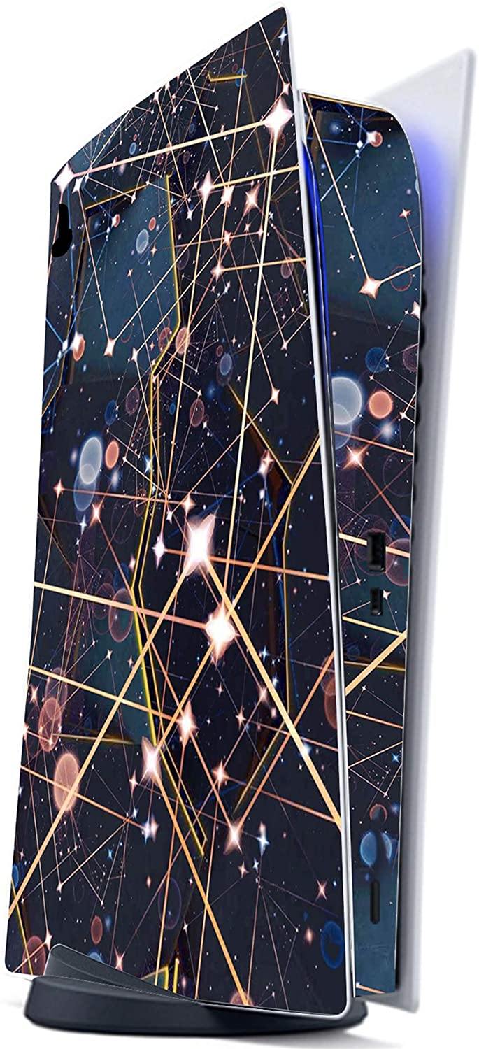 PlayVital Blue Nebula Full Set Skin Decal for PS5 Console Digital Edition - JOY2ESpree
