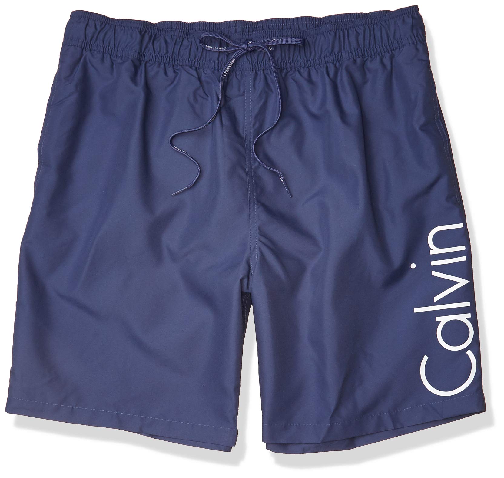 Calvin Klein Men's 7 Inch Elastic Waist Quick Dry Swim Trunk