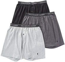 
                        
                          Load image into Gallery viewer, Polo Ralph Lauren Classic Fit w/Wicking 3-Pack Knit Boxers
                        
                      