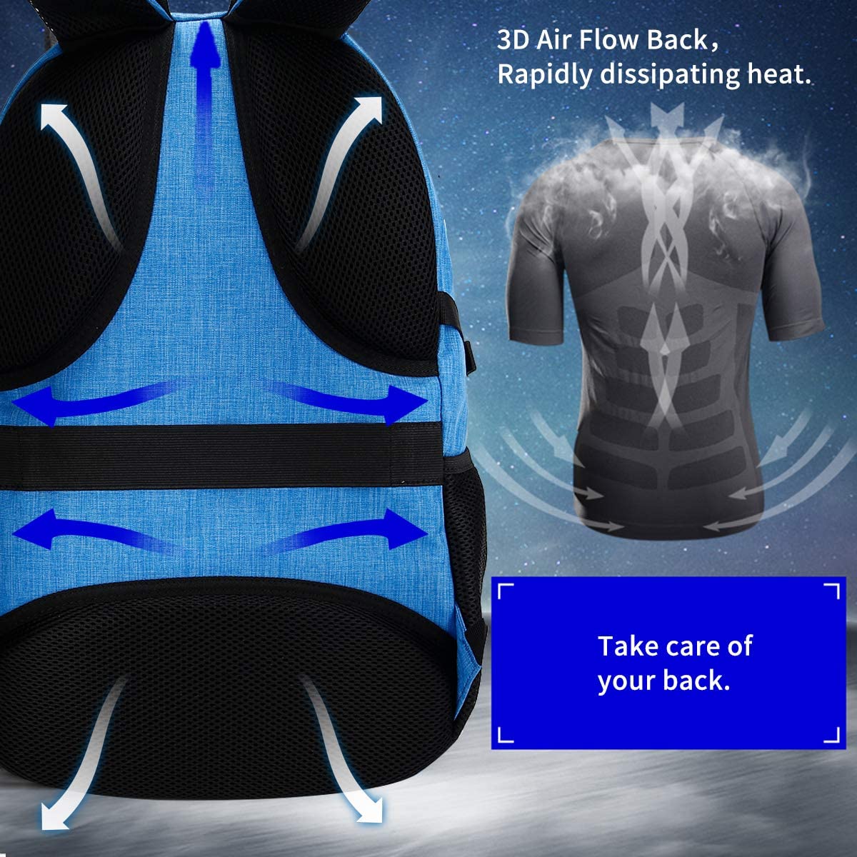 SHRRADOO Durable Anti Theft Laptop Backpack Travel Backpacks Bookbag