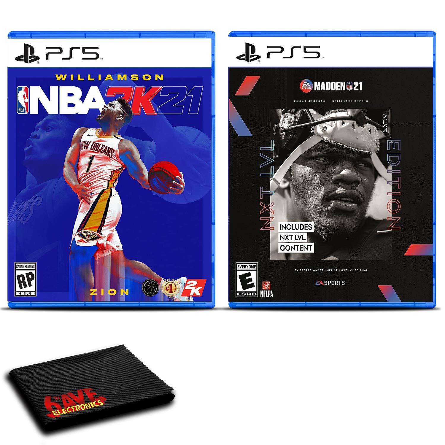 NBA 2K21 and Madden NFL 21 Next Level Edition for PlayStation 5 - Two Game Bundle - JOY2ESpree