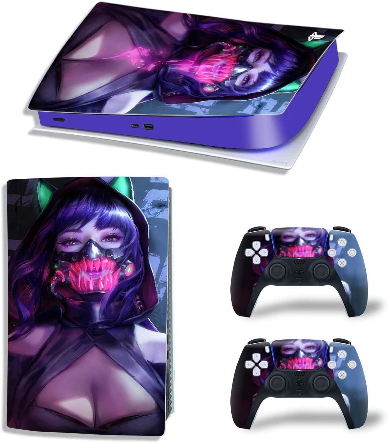 Playstation 5 Skin PS5 Sticker Decoration Frosting Sticker Console Digital Disk Protector faceplate Shell Vinyl Skin Cover - JOY2ESpree