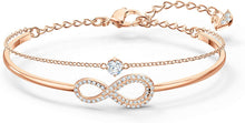 
                        
                          画像をギャラリービューアに読み込む, SWAROVSKI Women's Infinity Jewelry Collections, Rhodium Finish, Rose Gold Tone Finish, Clear Crystals - JOY2ESpree
                        
                      