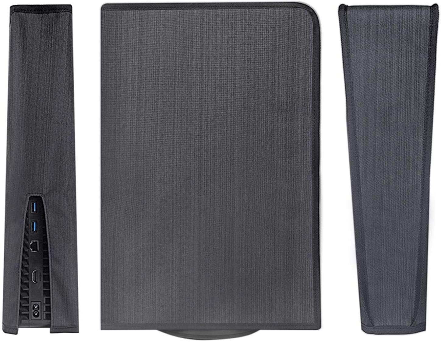 decwang Nylon PS5 Console Dust Cover, Soft Neat Lining Dust Guard for PS5 Console with Cable Port Precision Cut - JOY2ESpree