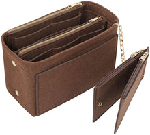 
                        
                          画像をギャラリービューアに読み込む, APSOONSELL Felt Purse Organizer Insert with Card Case, Tote Handbag Organizer Bag Insert with Zipper
                        
                      