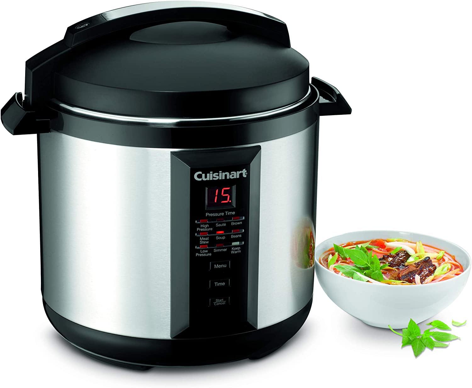 Cuisinart CPC-600N1 6-Quart Electric Pressure Cooker, Silver - JOY2ESpree