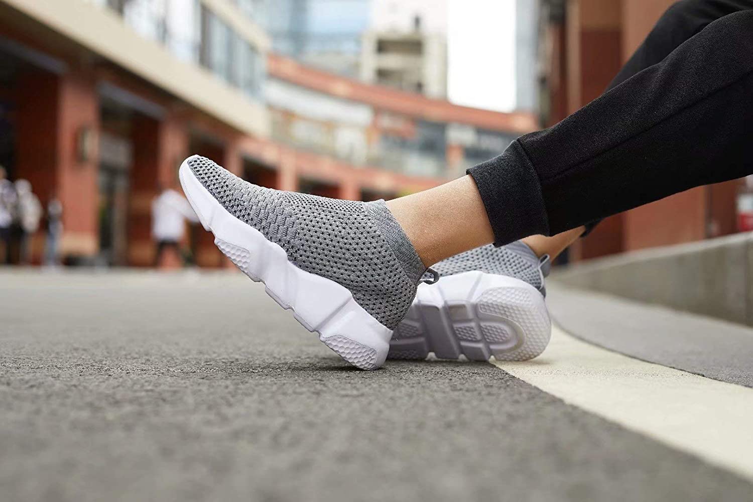 Voxge Men's and Women's Sock Sneakers Lightweight Breathable Athletic Running.