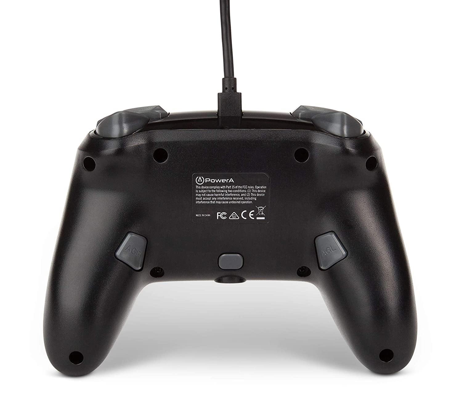 PowerA Enhanced Wired Controller for Nintendo Switch - Mario White, Gamepad, Wired Video Game Controller, Gaming Controller - Nintendo Switch - JOY2ESpree