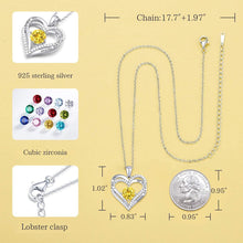 
                        
                          Cargar imagen en el visor de la galería, CDE Forever Love Heart Women Necklace 925 Sterling Silver Rose Gold Plated Birthstone Pendant Necklaces for Women - JOY2ESpree
                        
                      