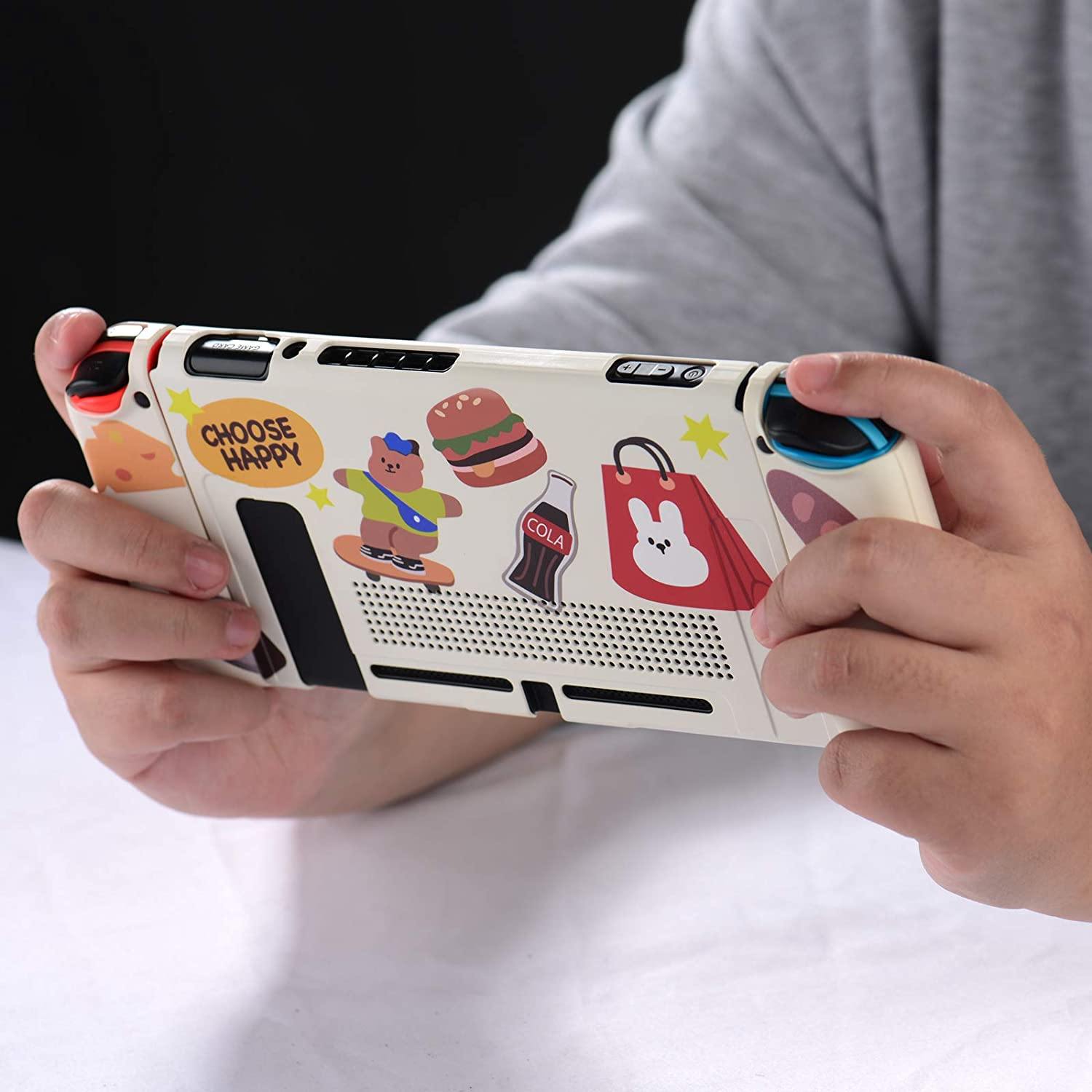 UYIYE Case for Switch - Protective Hard Case for Switch- Dockable TPU Shell Cover for Handheld Video Game Controller - Case Cover for Switch - JOY2ESpree