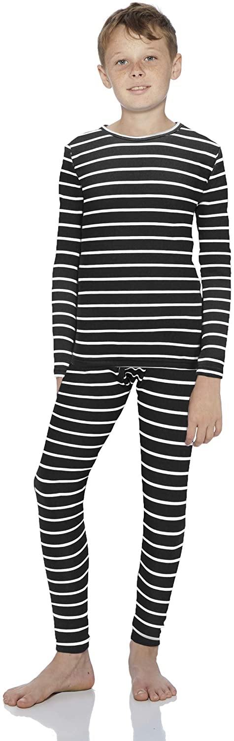 Rocky Thermal Underwear for Boys Fleece Lined Thermals Kids Base Layer Long John Set