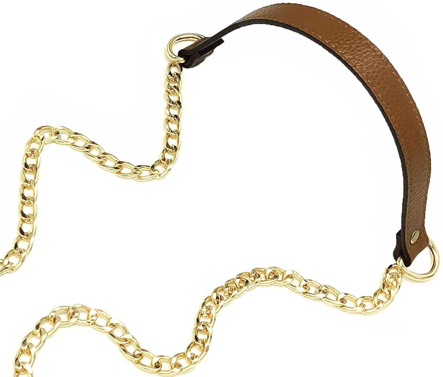 VanEnjoy Replacement Chain & Genuine Leather Shoulder Strap