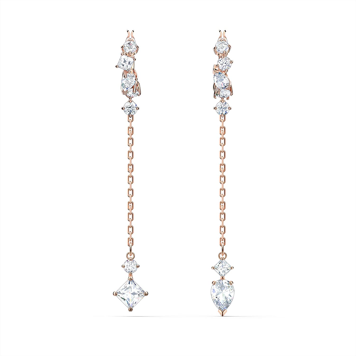 SWAROVSKI Women's Attract Jewelry Collection, Rhodium Finish, Clear Crystals - JOY2ESpree