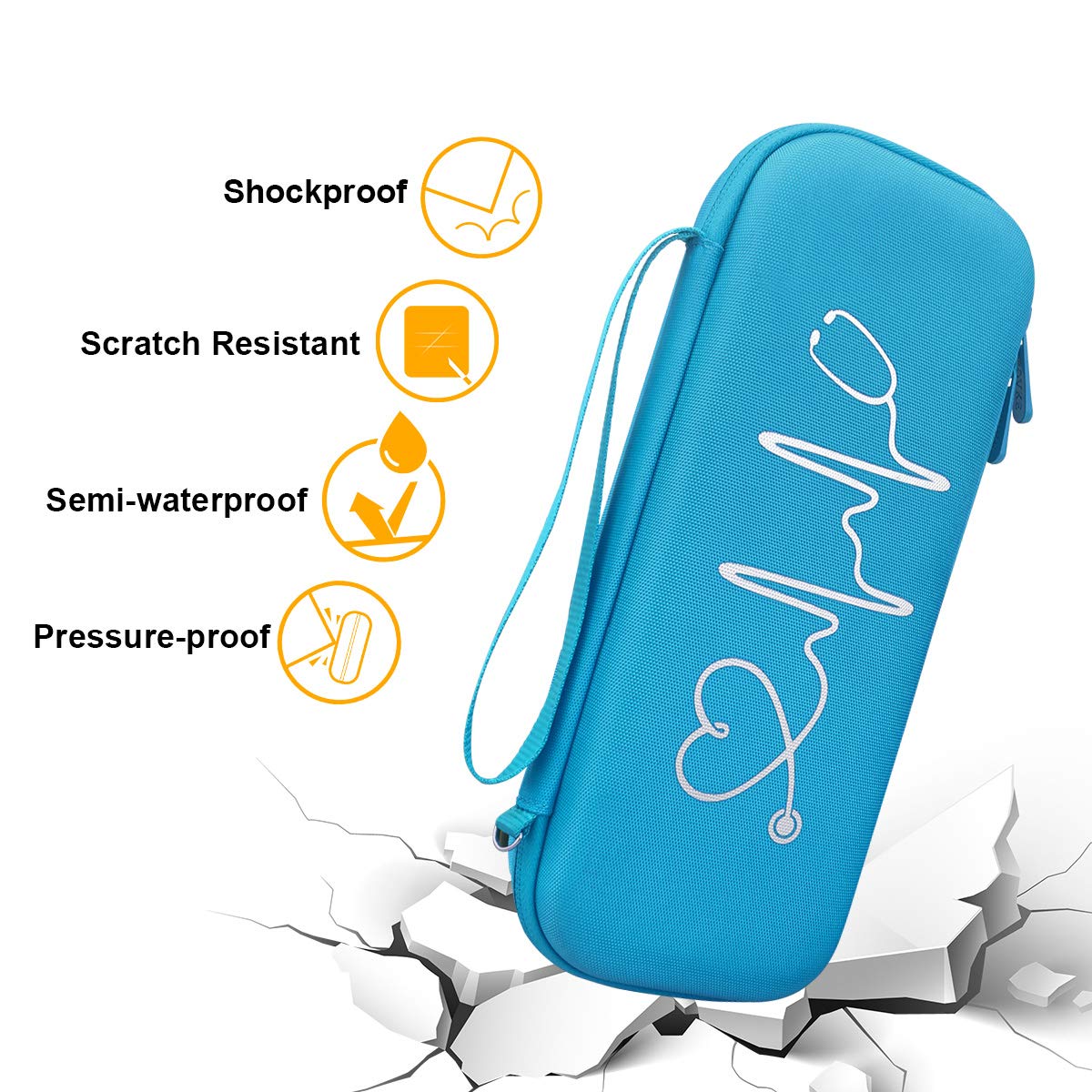 BOVKE Travel Case for 3M Littmann Classic III, Lightweight II S.E, Cardiology IV Diagnostic