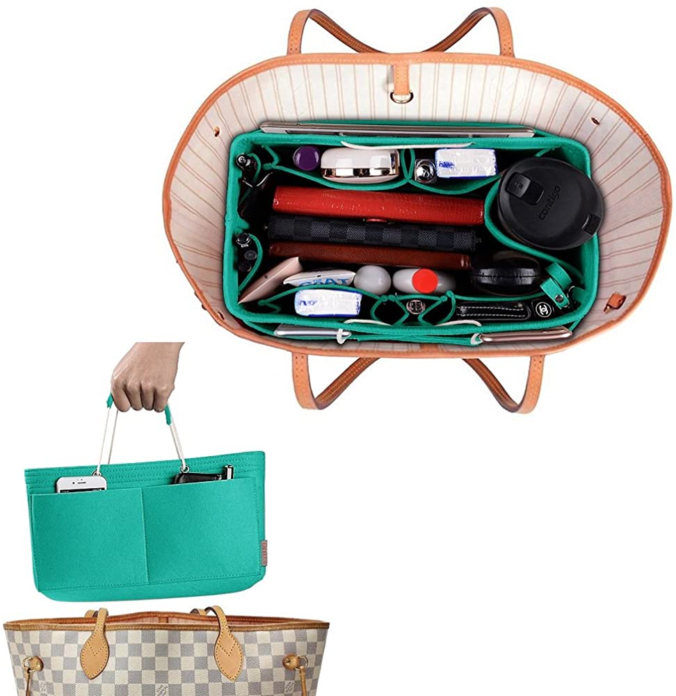 Purse Organizer, Multi-Pocket Felt Handbag Organizer, Purse Organizer Insert with Handles, Medium, Large, X-Large