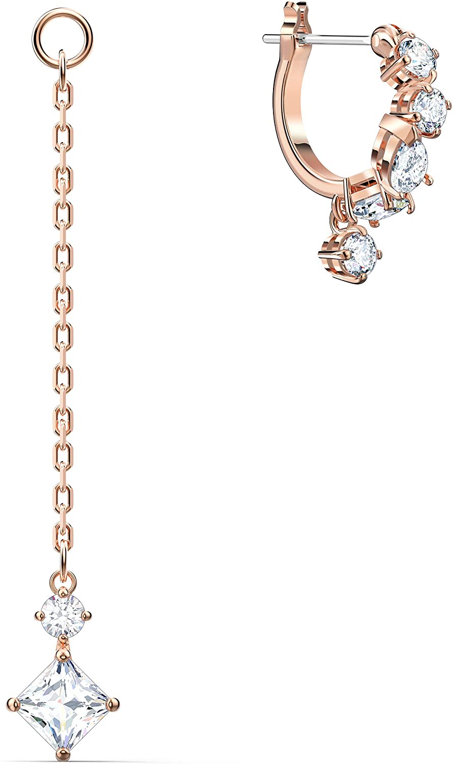 SWAROVSKI Women's Attract Jewelry Collection, Rhodium Finish, Clear Crystals - JOY2ESpree