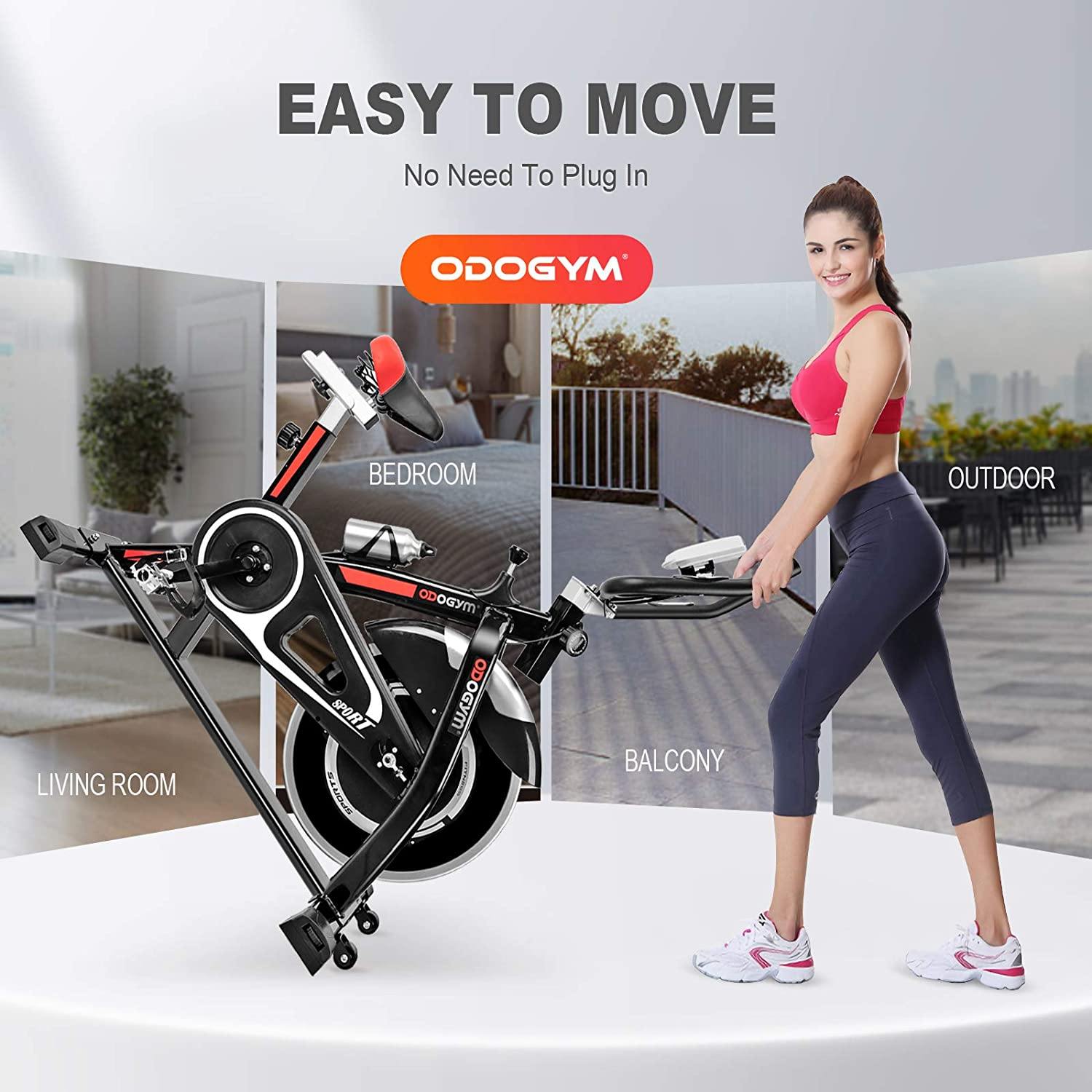 ODOGYM Exercise Bike Indoor Stationary Spinning Bike - JOY2ESpree
