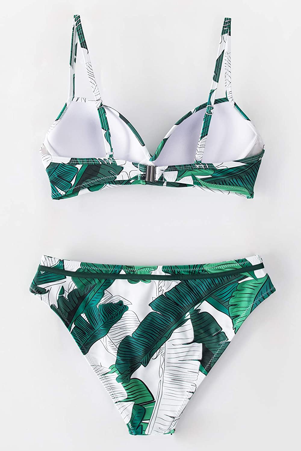 CUPSHE Women's Wrap Top Floral Bottom Bathing Suit Two Piece Sexy Swimsuit