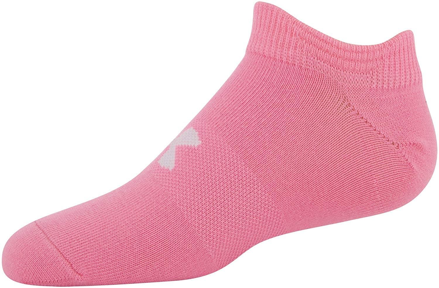 Under Armour Youth Essential 2.0 No Show Socks, 6-Pairs