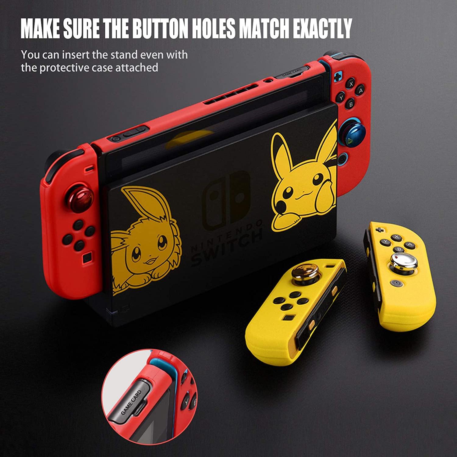 UYIYE Case for Switch - Protective Hard Case for Switch- Dockable TPU Shell Cover for Handheld Video Game Controller - Case Cover for Switch - JOY2ESpree