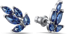 
                        
                          Load image into Gallery viewer, Swarovski Women's Louison Jewelry Collection, Rhodium Finish, Blue Crystals, Clear Crystals - JOY2ESpree
                        
                      