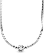 
                        
                          Load image into Gallery viewer, Pandora Jewelry Moments Snake Chain Charm Sterling Silver Necklace - JOY2ESpree
                        
                      