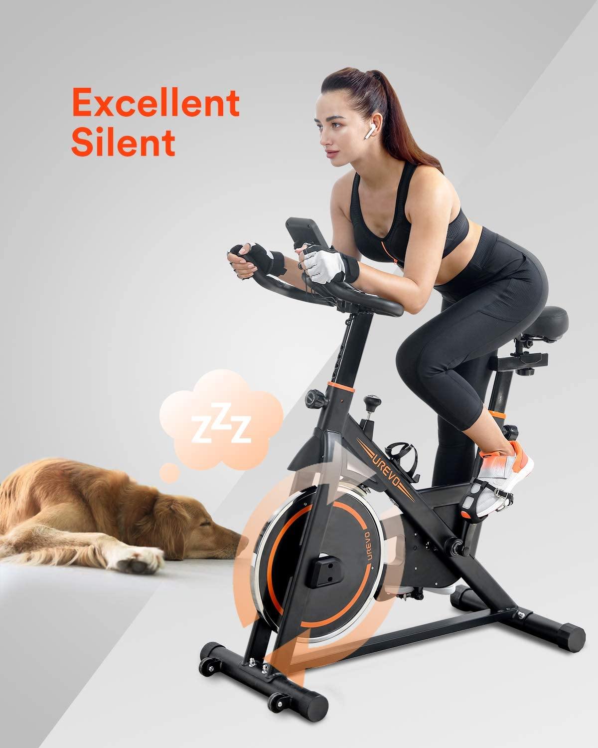 UREVO Indoor Cycling Bike Stationary,Exercise Bike Workout Bike,Fitness Bikes for Home Cardio Workout Bike Training Bike - JOY2ESpree