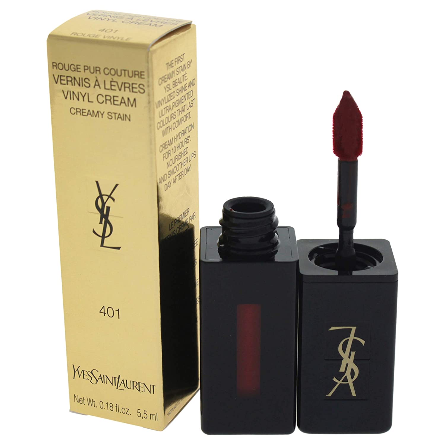 Yves Saint Laurent Vernis A Levres Vinyl Cream Lip Stain, 412 Rose Mix, 0.18 Ounce