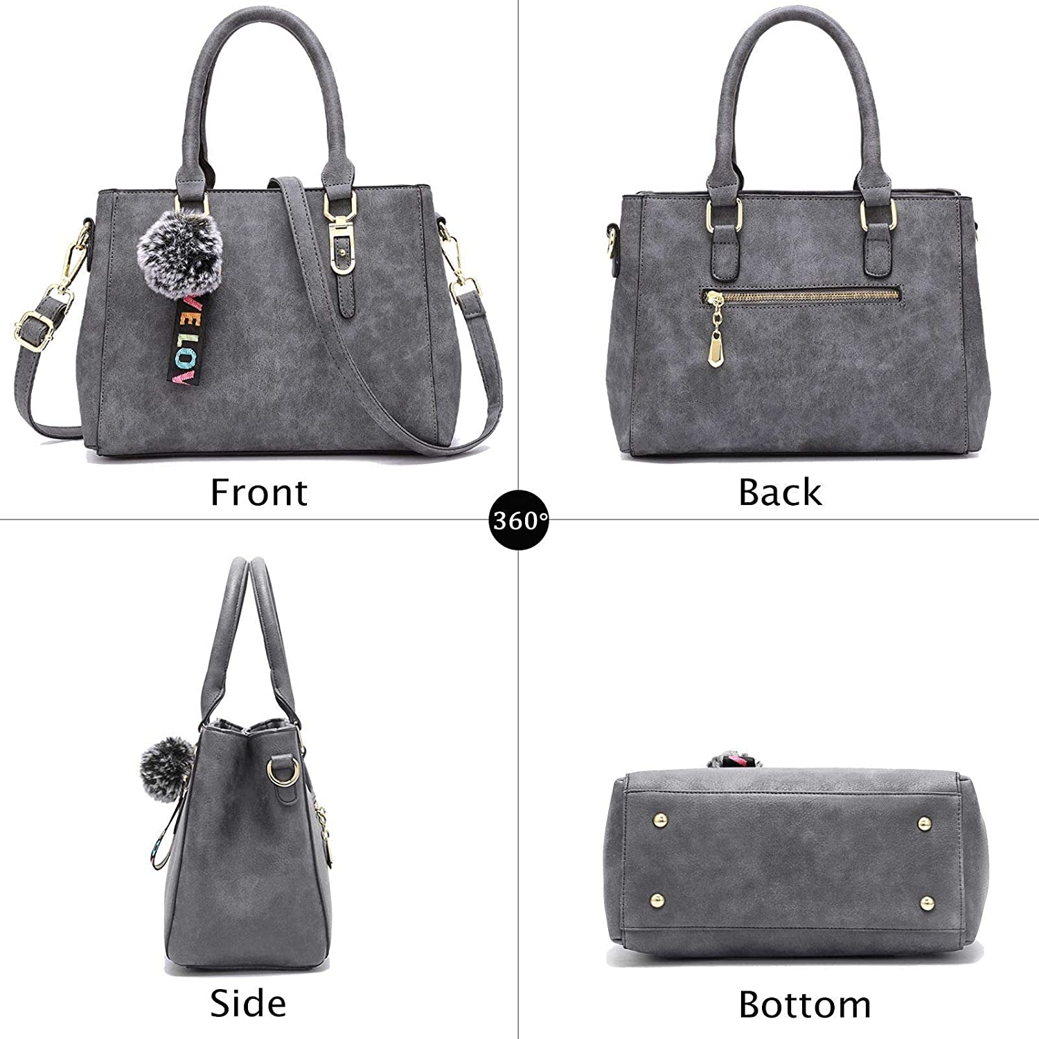 YNIQUE Satchel Purses and Handbags for Women Shoulder Tote Bags