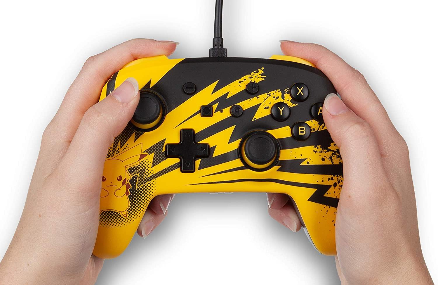 PowerA Enhanced Wired Controller for Nintendo Switch - Mario White, Gamepad, Wired Video Game Controller, Gaming Controller - Nintendo Switch - JOY2ESpree