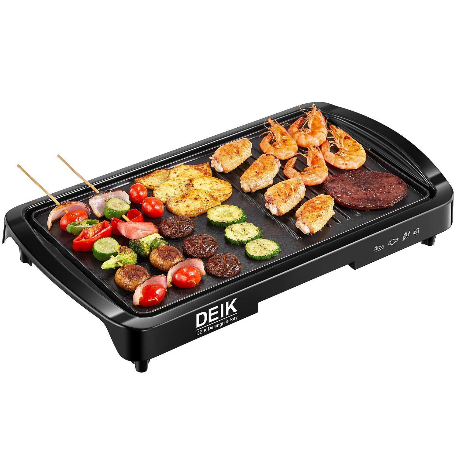 Deik Electric Griddle, 11" x 21", Nonstick 1600W Pancake Griddle - JOY2ESpree