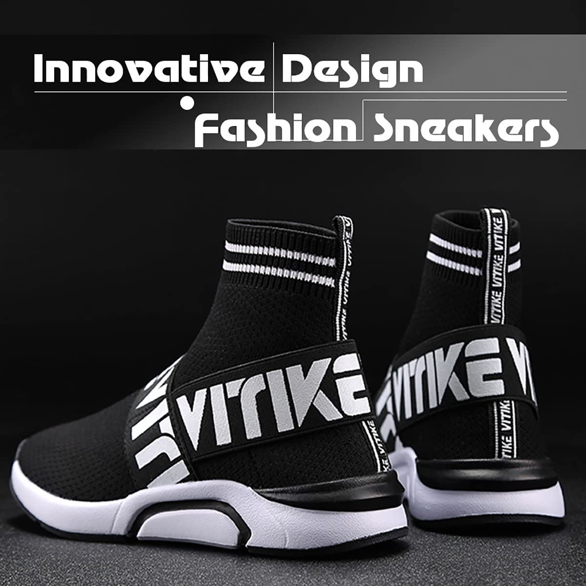 Women's Walking Shoes Running Shoes Socks Platform Fashion Mesh Sneakers Air Cushion Athletic Gym Casual Loafers Dance Hip-hop Shoes
