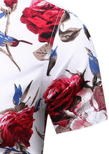 
                        
                          Load image into Gallery viewer, LEFTGU Men's Slim fit Floral Printed Beach Hawaiian Button-Down Dress Shirt
                        
                      