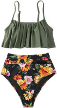 
                        
                          Muat gambar ke penampil Galeri, CUPSHE Women's High Waisted Falbala Bikini Set
                        
                      