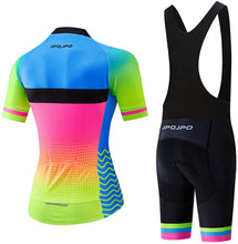 
                        
                          Muat gambar ke penampil Galeri, Women's Cycling Clothing Short Sleeve Bike Jersey Sets Bib Shorts Summer Cycling Sets Reflective
                        
                      