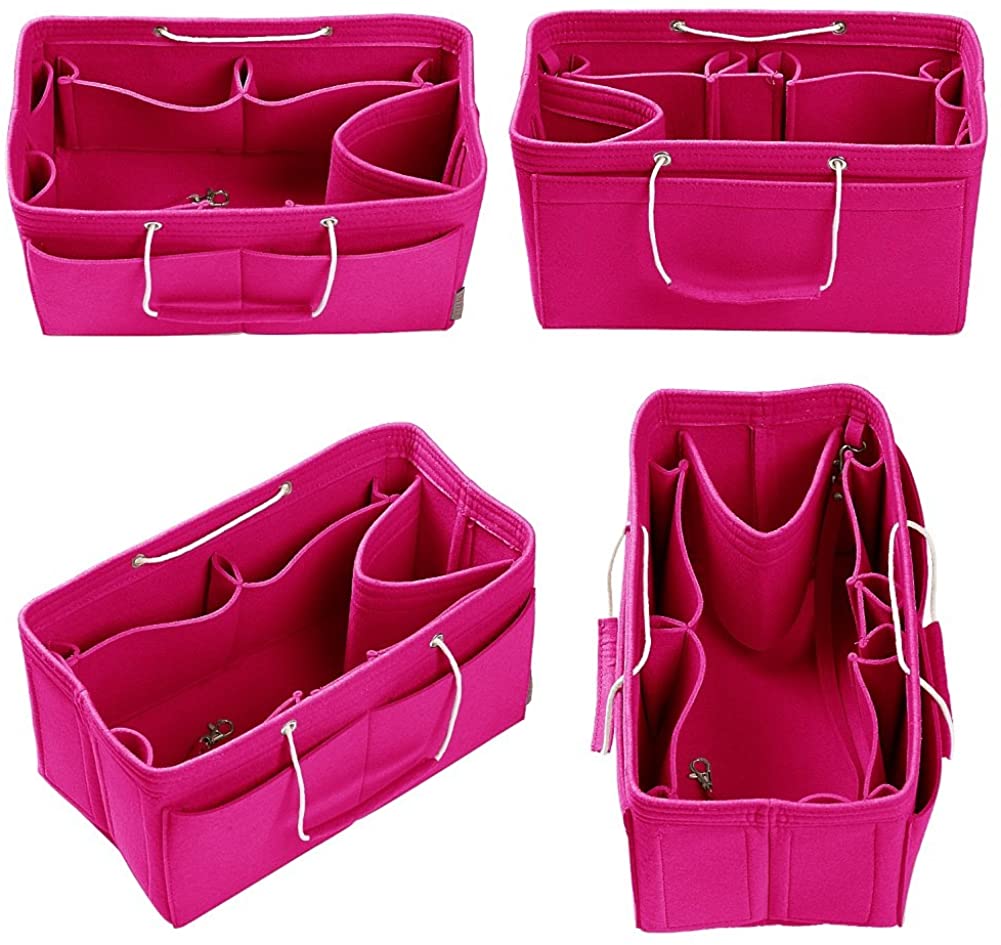 Purse Organizer, Multi-Pocket Felt Handbag Organizer, Purse Organizer Insert with Handles, Medium, Large, X-Large