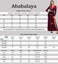 
                        
                          Load image into Gallery viewer, Ababalaya Long Sleeve Wrap Velvet Long Formal Dresses Cocktail Dress
                        
                      
