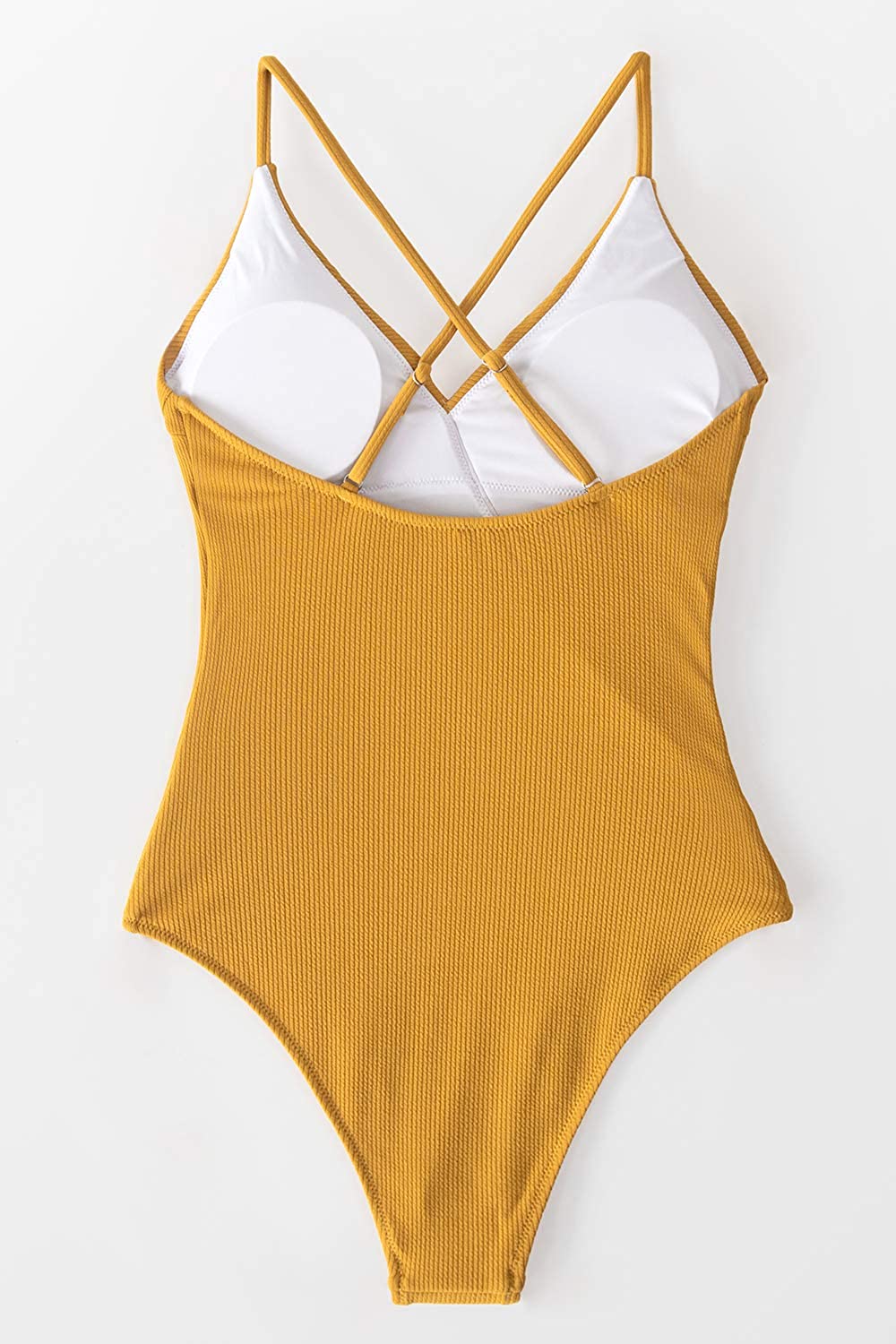 CUPSHE Women's One Piece Swimsuit Ruffle Wrap Textured Beach Swimwear Bathing Suits