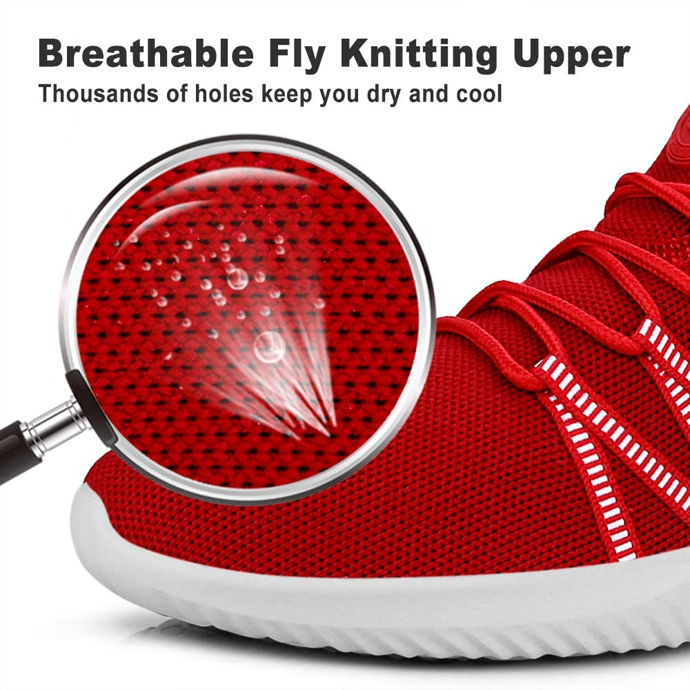 Feethit Mens Slip On Running Shoes Breathable Lightweight Comfortable Fashion Non Slip Sneakers for Men
