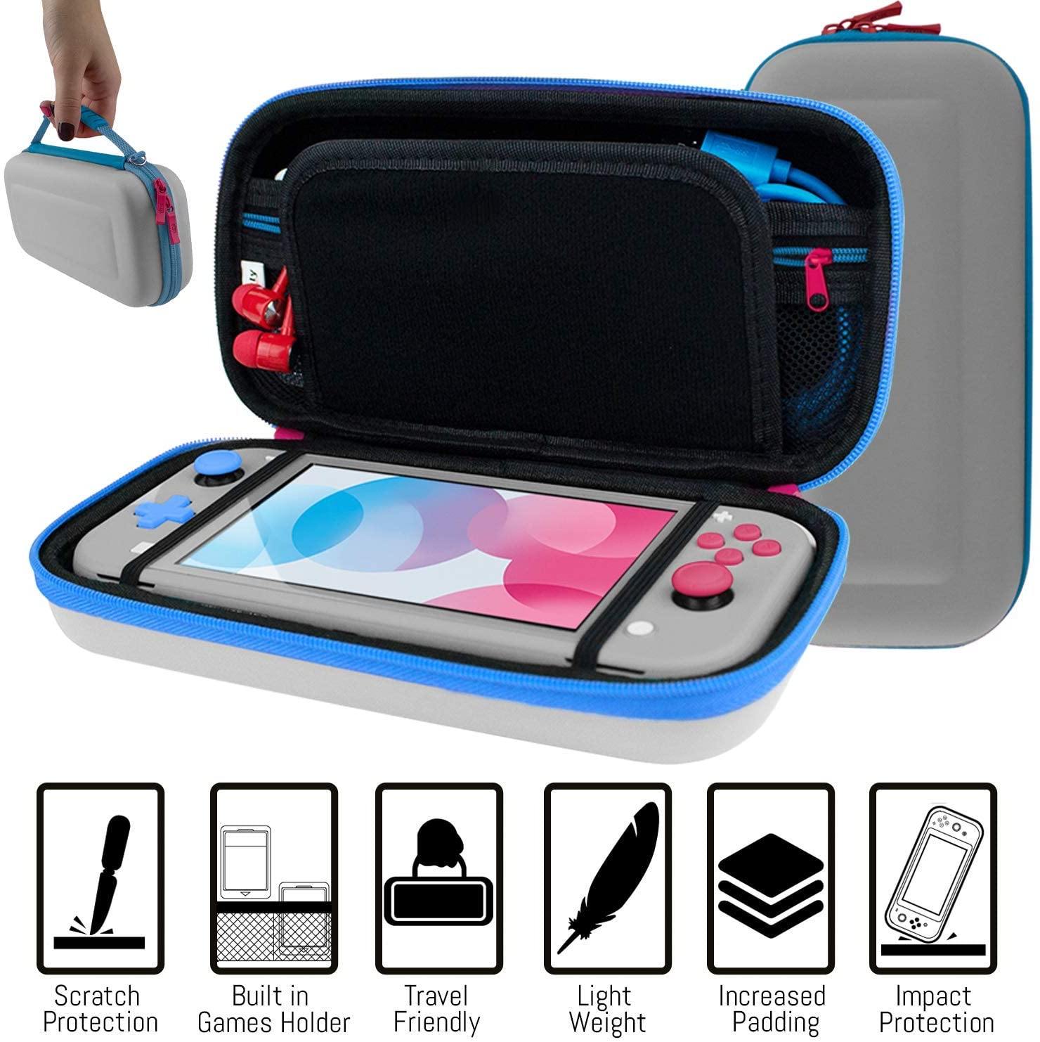 Orzly Accessories Bundle Compatible for use with Nintendo Switch Lite - JOY2ESpree