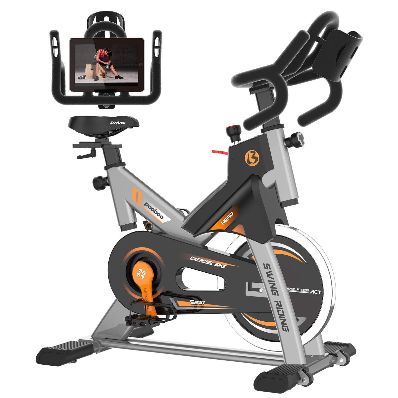 cycool Exercise Bike Indoor Stationary Cycling Bike with Comfortable Seat Cushion & LCD Monitor for Home Workout Bike Training - JOY2ESpree