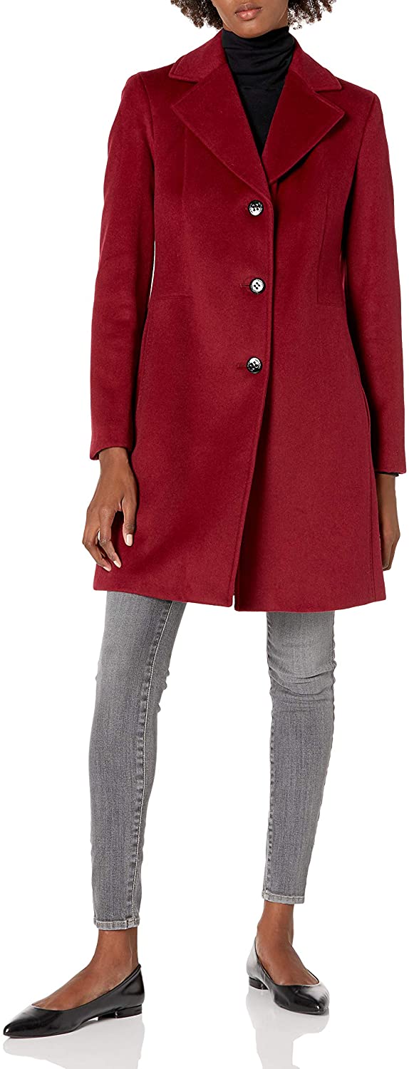 Calvin Klein womens Classic Cashmere Wool Blend Coat