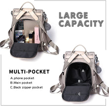 
                        
                          Load image into Gallery viewer, Women Backpack Purse Waterproof Nylon Anti-theft Rucksack Lightweight Shoulder Bag
                        
                      
