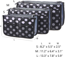 
                        
                          Load image into Gallery viewer, Vercord Purse Organizer Insert for Handbags Bag Organizers Inside Tote Pocketbook Women Nurse Nylon 13 Pockets Black Medium
                        
                      