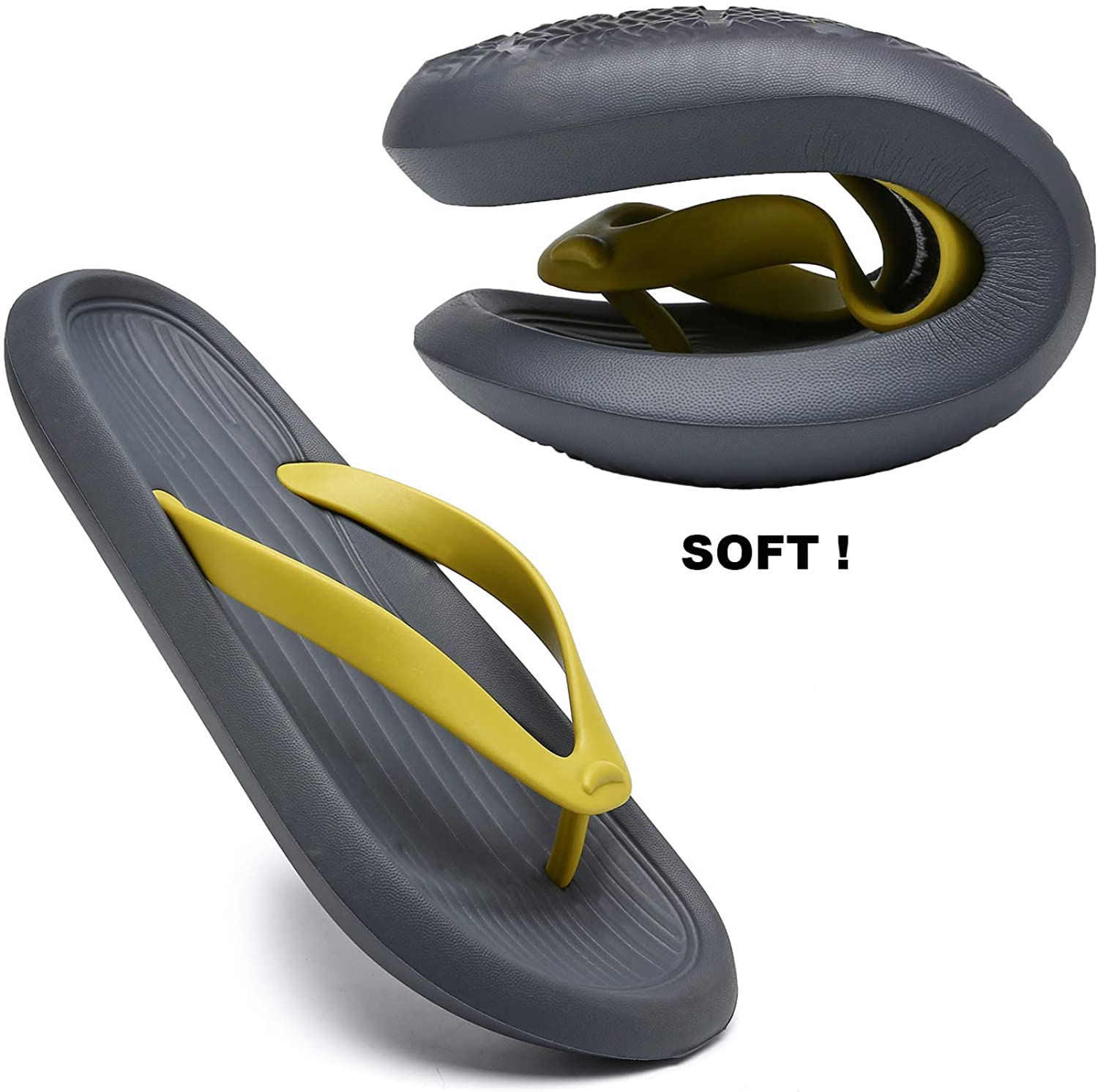 ChayChax Men’s Women’s Flip Flops Lightweight Thong Sandals Summer Beach Pool Shower Slippers
