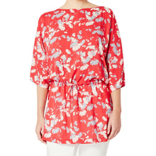 
                        
                          Load image into Gallery viewer, Marina Rinaldi Women's Festivo Floral Tunic Blouse Red
                        
                      
