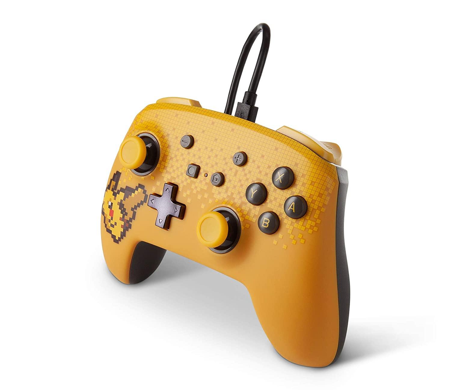 PowerA Enhanced Wired Controller for Nintendo Switch - Mario White, Gamepad, Wired Video Game Controller, Gaming Controller - Nintendo Switch - JOY2ESpree
