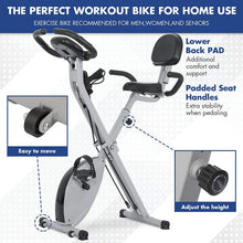 
                        
                          Load image into Gallery viewer, Exercise Bike Stationary Bike Foldable Magnetic Upright Recumbent Portable Fitness Cycle - JOY2ESpree
                        
                      