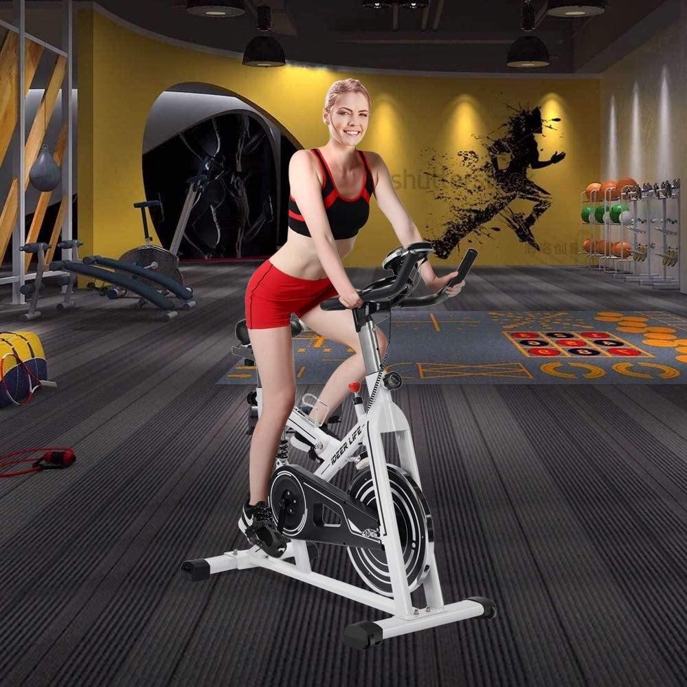 IDEER LIFE Indoor Cycling Bike Stationary Exercise Bike for Home Cardio Workout Smooth Drive - JOY2ESpree
