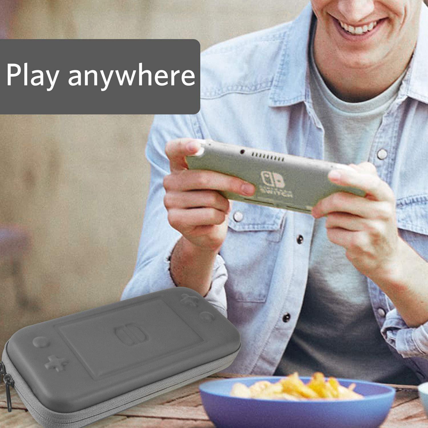 CoBak Carrying Case for Nintendo Switch Lite - with 1 Screen Protector, 1 Grip Case and 4 Thumb Grip Caps. - JOY2ESpree